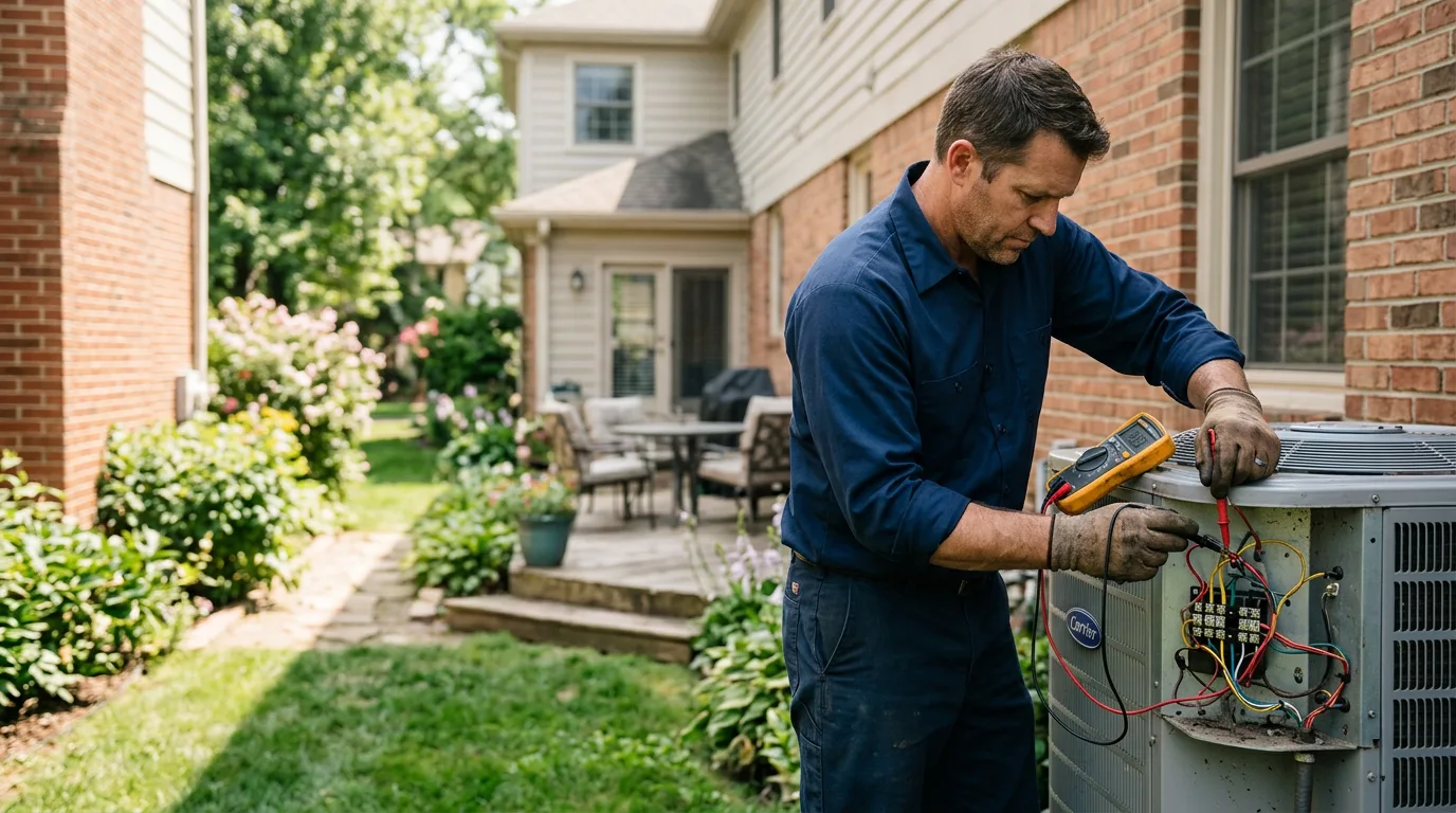 HVAC technician working near Hanover, MN